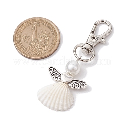Engel Spirale Muschel Anhänger Dekoration&nbsp;HJEW-JM01964-02