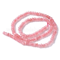 Gefärbte natürliche Malaysia Jade Rondelle Perlen&nbsp;G-E316-2x4mm-66