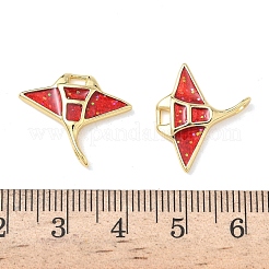 Messing Emaille-Anhänger&nbsp;KK-L256-46A-G