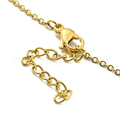 Pulsera de cuentas de perlas de imitación de plástico y latón chapado en oro real de 18k&nbsp;BJEW-D030-04B-G