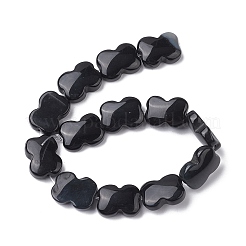 Fili di perline di agata nera naturale tinte e riscaldate&nbsp;G-K359-D05-01
