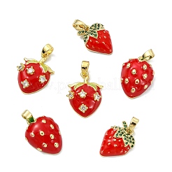 6 pendentif en laiton émaillé de 3 styles&nbsp;KK-CJ0004-14