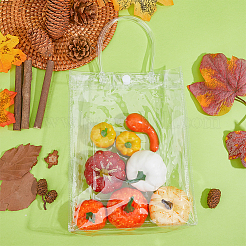 Transparente PVC-Geschenktüten mit Griff&nbsp;CON-WH0088-69