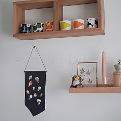 2 Stück 2 Farben Baumwolle Wandbehang Brosche Organizer Aufbewahrung&nbsp;AJEW-CP0010-43