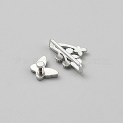 2 Stück 2 Stile Legierung Strass Uhrenarmband Charms für Uhrenschlaufen Zubehör&nbsp;FIND-WH0148-702