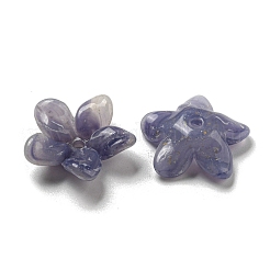 Cabochons en acrylique opaque bicolore&nbsp;OACR-G034-05C