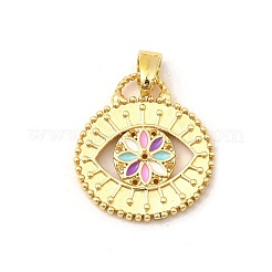 Pendentifs d'émail en laiton &nbsp;KK-I378-07G