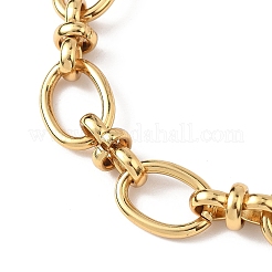 Bracelets à maillons ovales en acier inoxydable 304 pour femmes&nbsp;BJEW-JB12855-01