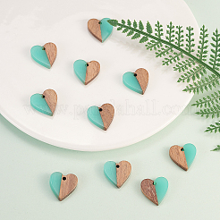 Pendentifs en résine & en bois&nbsp;RESI-CJC0001-19C
