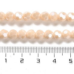 Chapelets de perles en verre opaque électrolytique&nbsp;EGLA-A035-P6mm-A05
