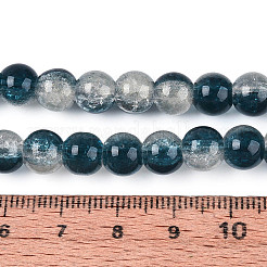 Crépitement transparent brins de perles de verre&nbsp;GLAA-T025-8mm-02D