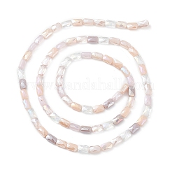Brins de perles de verre de galvanoplastie de couleur dégradée&nbsp;X-GLAA-E042-01E