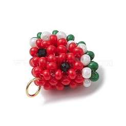 Wassermelonenanhänger aus Glasperlen&nbsp;PALLOY-CJ00138
