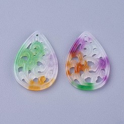 Pendentifs en jade blanc naturel sculpté&nbsp;G-L495-42