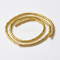 Non magnetici perle ematite sintetico fili&nbsp;G-P262-30-2x3mm-G