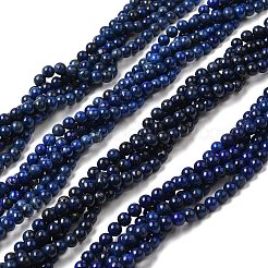Natürlicher Lapislazuli Perlenstränge&nbsp;G-K311-14A-7MM