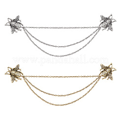 Spilla a catena appesa a doppia ape 2 pz 2 colori&nbsp;JEWB-GO0001-01