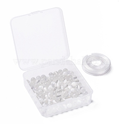 100 Stück 8mm natürliche Selenitperlen&nbsp;DIY-LS0002-17