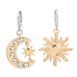 Orecchini e collane in ottone con strass di cristallo&nbsp;WG06C1A-09
