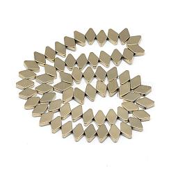 Galvanisieren unmagnetische synthetischen Hämatit Perlenstränge&nbsp;G-Q486-13G
