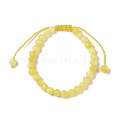 Bracelets de perles tressées en cire d'abeille&nbsp;BJEW-C067-01A-05