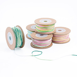 5 rollo de cordón de algodón macramé teñido en segmentos de 5 colores&nbsp;OCOR-TA0004-05D