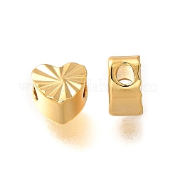 Perles en laiton texturées&nbsp;KK-Z092-01C-G
