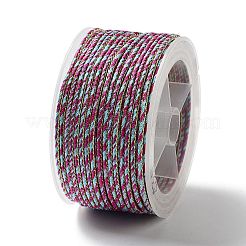 Cordon tressé en polyester bicolore de 14 m&nbsp;OCOR-G015-02A-06