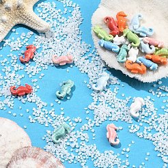 24 pièces de perles en porcelaine faites à la main de 8 couleurs&nbsp;PORC-YW0001-84