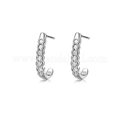 925 Ohrstecker aus Sterlingsilber mit Moissanit-Pavé für Damen&nbsp;ZZ2573