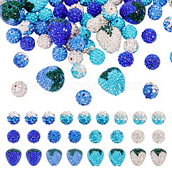 11 Stil handgefertigtes Polymer mit Strass-Tonperlen&nbsp;CLAY-BT0001-10