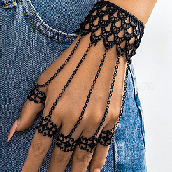 2 Stück Halloween Gothic Fingerring Armbänder für Frauen&nbsp;BJEW-CN0001-15