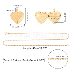 DIY-Sets zum Basteln von Halsketten mit Anhängern zum Thema Valentinstag&nbsp;DIY-UN0002-06