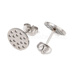 Boucles d'oreilles à tige en acier inoxydable 304&nbsp;STAS-P434-06C-P