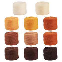 55g 11 Farben Nadelfilzwolle Roving&nbsp;DIY-TA0012-86