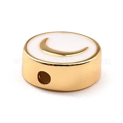 Messing Emaille-Perlen&nbsp;KK-D068-01G-05-RS