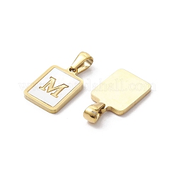 Placcatura ionica (ip) 304 acciaio inossidabile pavé pendenti a conchiglia&nbsp;X-STAS-G327-01G-M