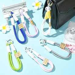6 Stück 6 Farben Doppelknopf-Handy-Lanyards&nbsp;ST-CJ0023-05