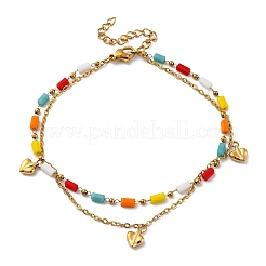 Mehrsträngige Ankerkettenarmbänder aus 304 Edelstahl&nbsp;LS-BJEW-Z088-02G