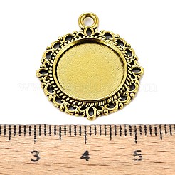 Zink Legierung Anhänger Fassungen für Cabochon & Strass&nbsp;LS-KHDZ-PALLOY-A15290-AG
