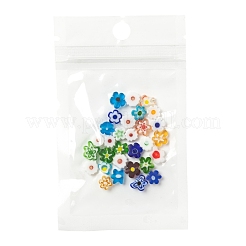 30 Stück handgemachte Millefiori Glasperlen&nbsp;LAMP-FS0001-02C