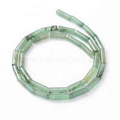 Spalte natürliche grüne Aventurine Kügelchen Litzen&nbsp;G-N0153-58