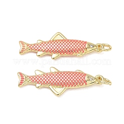 Pendentifs d'émail en laiton &nbsp;KK-CBA9234-13G