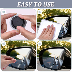 1 jeu de rétroviseurs de voiture en verre pour observation de descente&nbsp;DIY-CN0003-66A