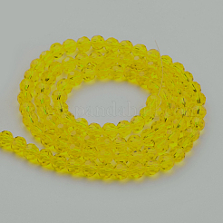 Fili di perline di vetro trasparente&nbsp;X-GLAA-G013-4mm-68