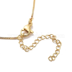 Colliers avec pendentif lettre en laiton micro pavé de zircons cubiques&nbsp;KK-Z069-01G-U