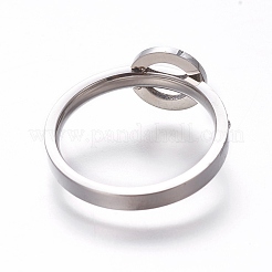 Fingerringe aus Edelstahl 304&nbsp;RJEW-E158-07P