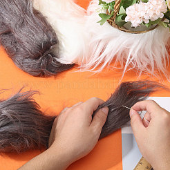 Barbe de costume de barbe de gnome en laine artificielle&nbsp;OCOR-WH0082-273B