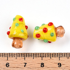 Perles bosselées en verre faites à la main&nbsp;LAMP-T022-02A-06