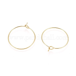Orecchini a cerchio in acciaio inossidabile chirurgico 316l con placcatura ionica (ip)&nbsp;STAS-D164-02G-A
